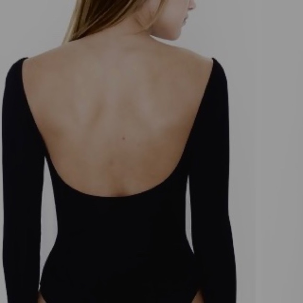 american apparel “u back” bodysuit
